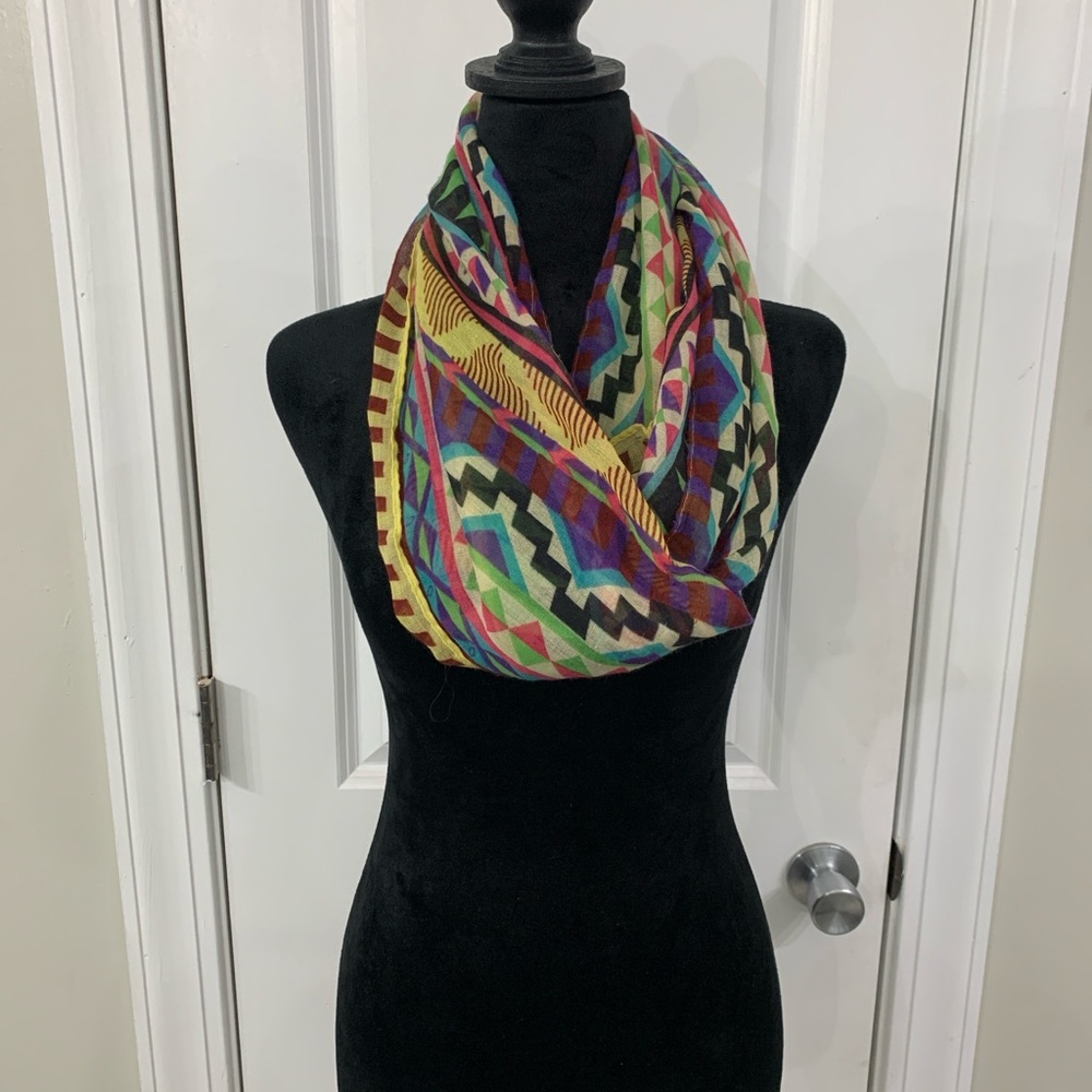 Colorful Geometric Pattern Scarf
